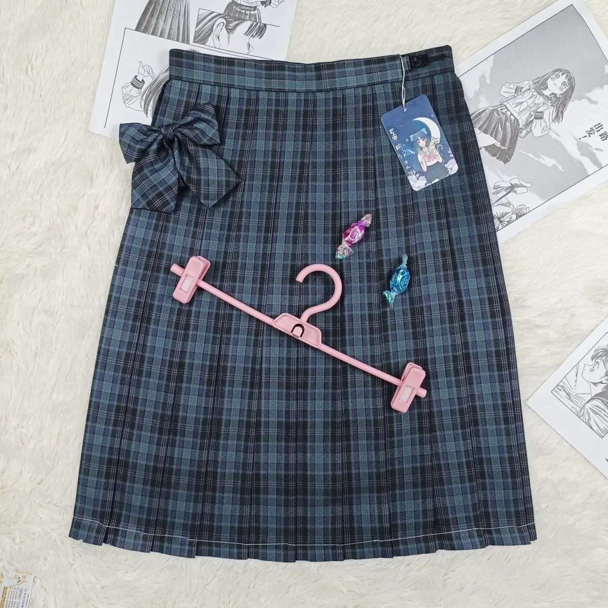 Japanese Style Mid-Length Half Skirt Women's School Uniform Sea Weed Patterned Fashion Set Polyester Short Sleeve V-Neck
Japanese Style Mid-Length Half Skirt Women's School Uniform Sea Weed Patterned Fashion Set Polyester Short Sleeve V-Neck