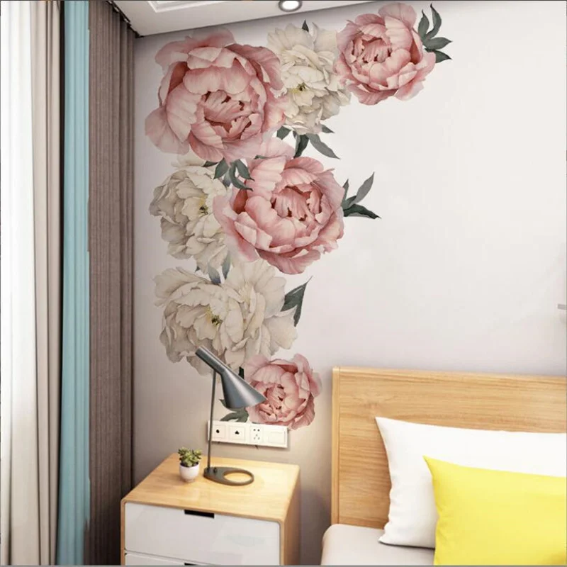 Large Peony Flower Wall Decals Floral Wallpaper Art Applique Decorative Floral Wall Stickers Home Decor for Living Room Bedroom
Large Peony Flower Wall Decals Floral Wallpaper Art Applique Decorative Floral Wall Stickers Home Decor for Living Room Bedroom