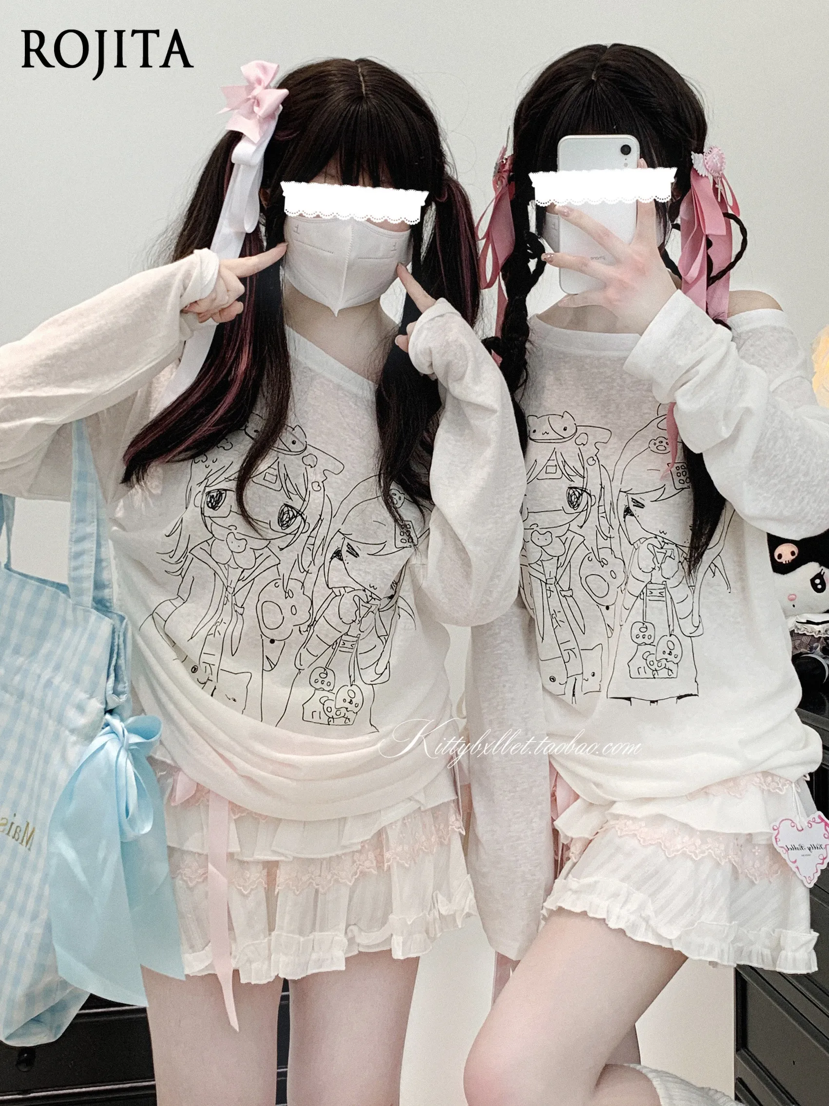 Twin Cat Girl Subculture Otaku Original Design Oversized Long Sleeve T-shirt Graphic T Shirts Women Clothes Oversized T Shirt
Twin Cat Girl Subculture Otaku Original Design Oversized Long Sleeve T-shirt Graphic T Shirts Women Clothes Oversized T Shirt
