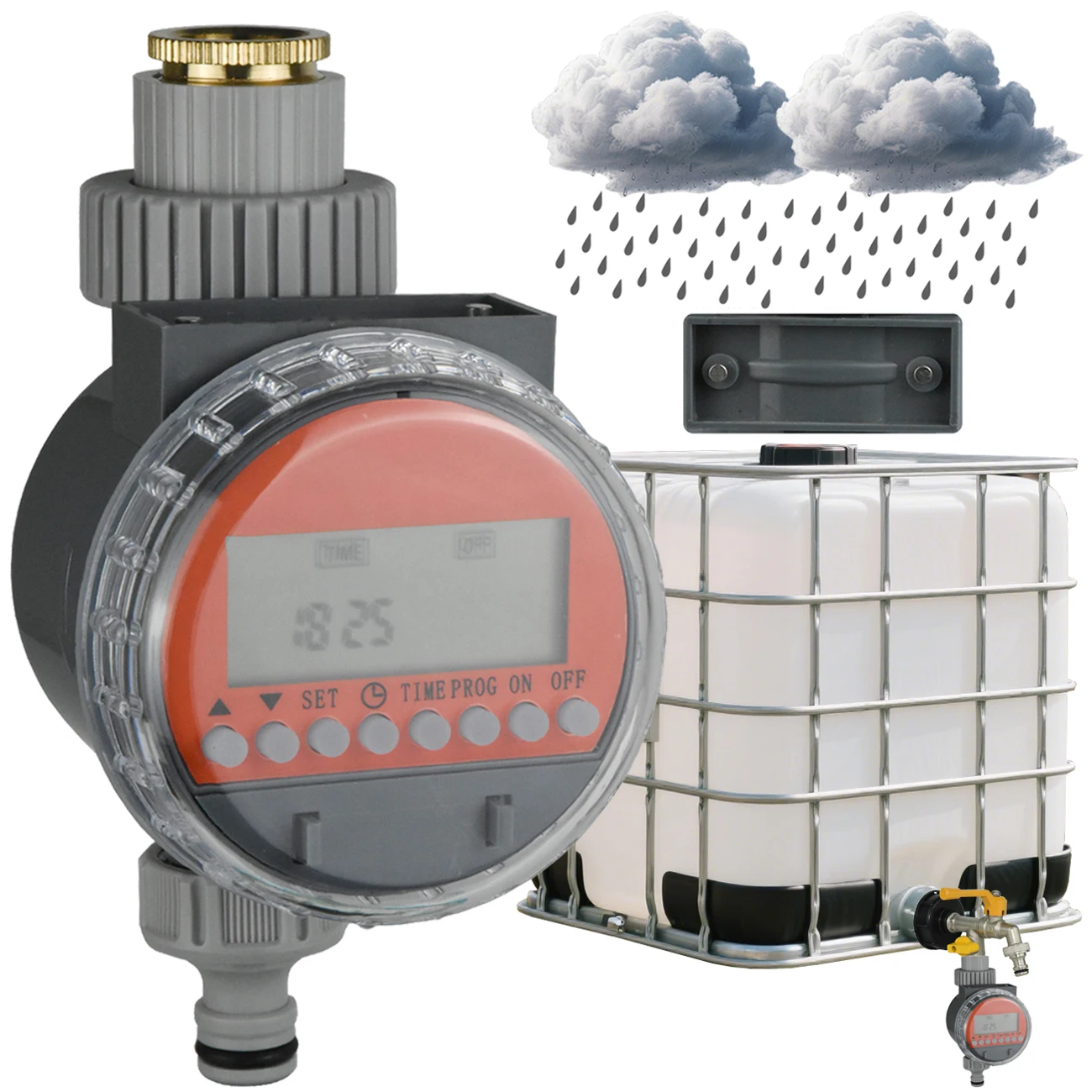 KESLA Greenhouse Garden Rain Sensor Ball Valve No Pressure Timer for Automatic Watering Drip Irrigation System Kit Water Tank
KESLA Greenhouse Garden Rain Sensor Ball Valve No Pressure Timer for Automatic Watering Drip Irrigation System Kit Water Tank