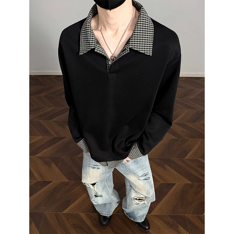 American Style Long Sleeve Hoodie Men's Loose Fit Plaid Casual Youth Spring Autumn Winter Fashion Windproof Half Open Button
American Style Long Sleeve Hoodie Men's Loose Fit Plaid Casual Youth Spring Autumn Winter Fashion Windproof Half Open Button
