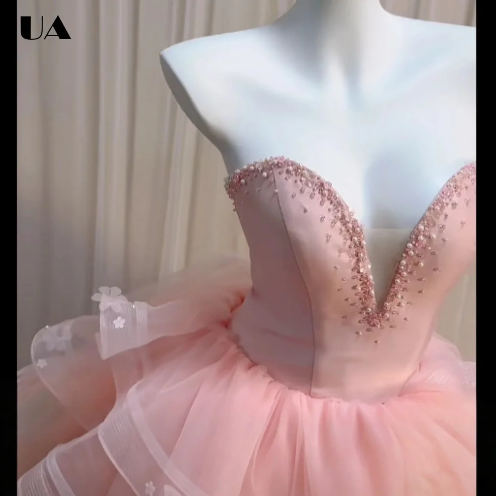 ULBYANRY Customized A-line Tiered Ruffled Evening Dresses for Women, Formal Embellished Prom Dress, Elegant Solid Mesh Ball Gown
ULBYANRY Customized A-line Tiered Ruffled Evening Dresses for Women, Formal Embellished Prom Dress, Elegant Solid Mesh Ball Gown