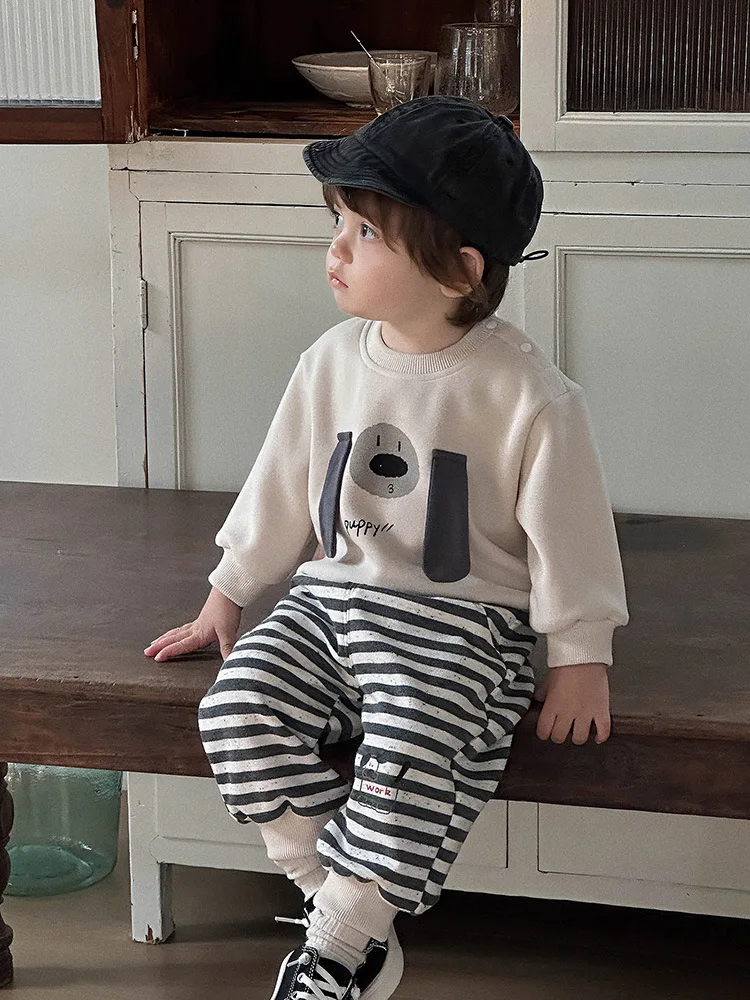 Baby Boy Set Autumn New Cartoon Sweatshirt and Sweatpants Two-Piece Set Infant Toddler Autumn Outfit aClass
Baby Boy Set Autumn New Cartoon Sweatshirt and Sweatpants Two-Piece Set Infant Toddler Autumn Outfit aClass