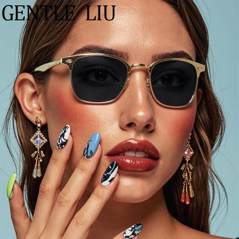 Steampunk Round Sunglasses Women 2025 Luxury Brand Metal Frame Square Punk Sun Glasses Vintage UV400 Outdoor Eyewear Shades 
Steampunk Round Sunglasses Women 2025 Luxury Brand Metal Frame Square Punk Sun Glasses Vintage UV400 Outdoor Eyewear Shades