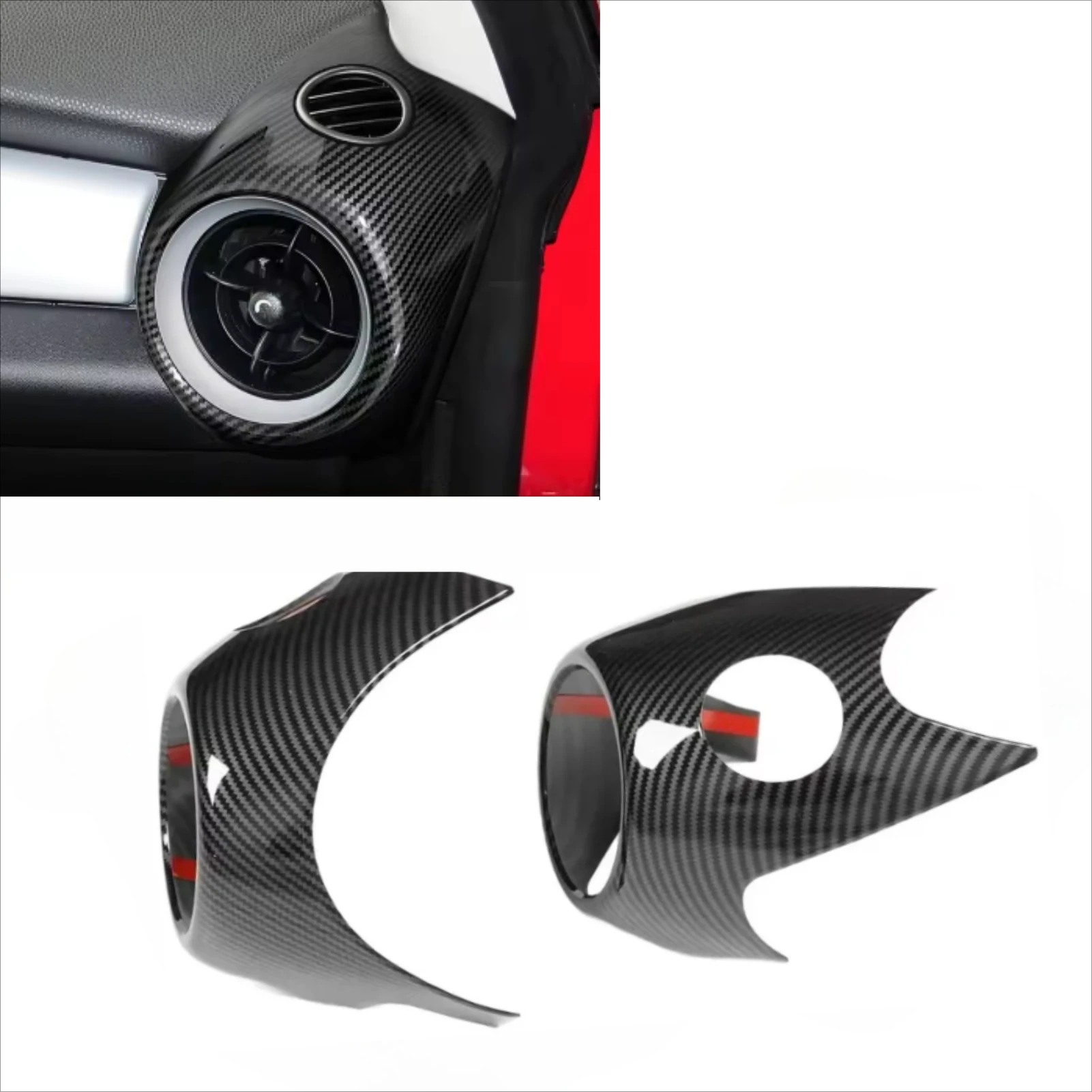 For MINI Cooper R56 2006-2013 Car Air Vent Frame Trim Side Air Conditioner Outlet Cover Carbon Fiber Look
For MINI Cooper R56 2006-2013 Car Air Vent Frame Trim Side Air Conditioner Outlet Cover Carbon Fiber Look