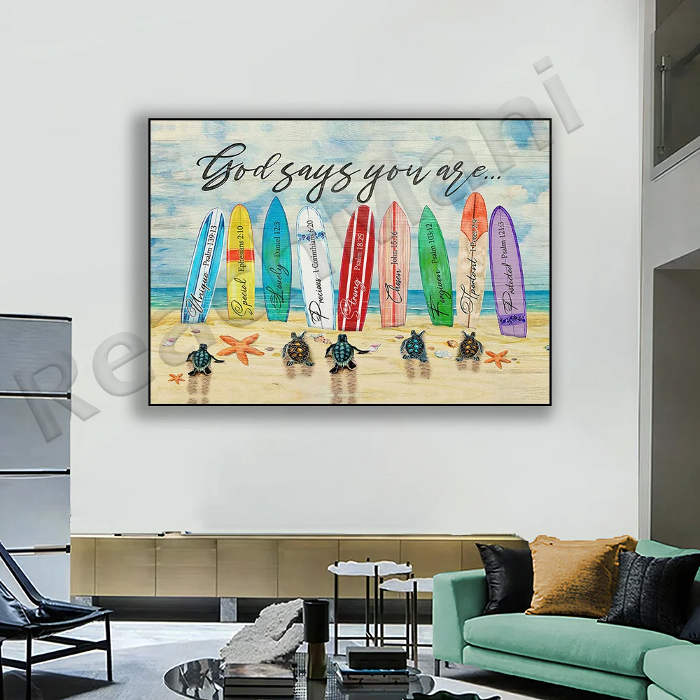 God Said You Are Canvas, Surfboard, Surf Canvas, Jesus Canvas, God Canvas Painting Poster Print Wall Art Picture Home Decor
God Said You Are Canvas, Surfboard, Surf Canvas, Jesus Canvas, God Canvas Painting Poster Print Wall Art Picture Home Decor