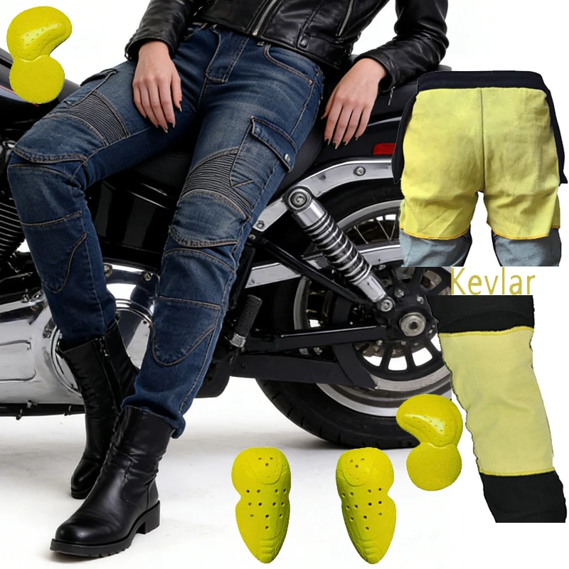 Spring Autumn Kevlar Motorcycle Riding Pants Women Aramid Motocross Racing Jeans Abrasion Resistant Gear With Pockets 06
Spring Autumn Kevlar Motorcycle Riding Pants Women Aramid Motocross Racing Jeans Abrasion Resistant Gear With Pockets 06