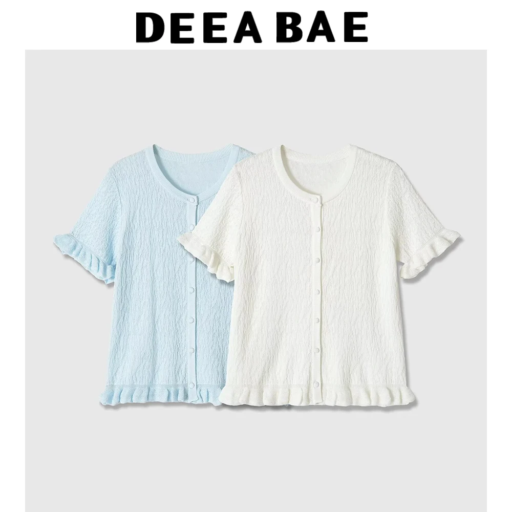DEEABAE 2026 Summer New Women's Versatile Short Sleeve Round Neck Stacked Construction Knitted Jacket
DEEABAE 2026 Summer New Women's Versatile Short Sleeve Round Neck Stacked Construction Knitted Jacket