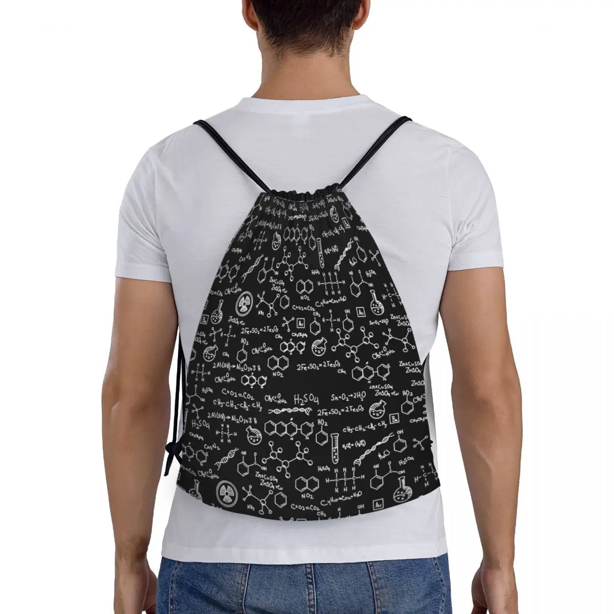 Science Chemistry Pattern Backpacks Casual Portable Drawstring Bundle Pocket Sundries Bag Book Bags For Man Woman Students 
Science Chemistry Pattern Backpacks Casual Portable Drawstring Bundle Pocket Sundries Bag Book Bags For Man Woman Students
