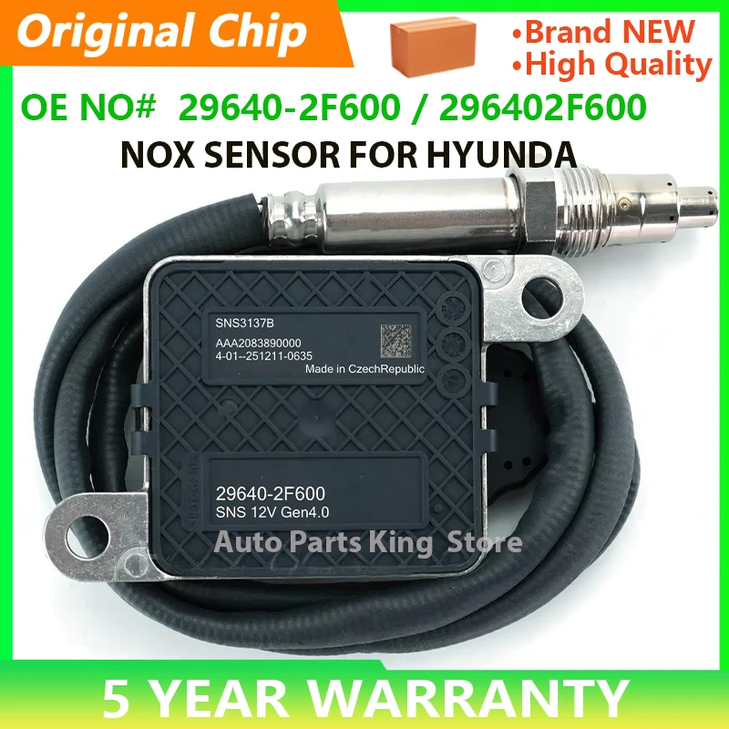 29640-2F600 SNS3137B AAA2083890000 Original New Nitrogen Oxygen Nox Sensor Fit For KIA 2014-2021 Hyundai STARIA 2.2 2021 2022
29640-2F600 SNS3137B AAA2083890000 Original New Nitrogen Oxygen Nox Sensor Fit For KIA 2014-2021 Hyundai STARIA 2.2 2021 2022