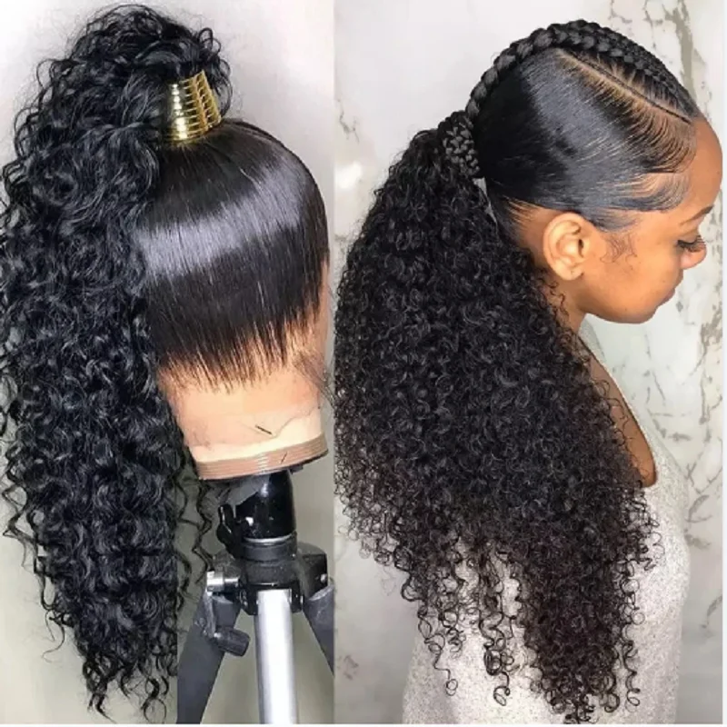 Long 26Inch 180Density Soft Natural Black Kinky Curly Lace Front Wig For Women BabyHair Heat Resistant Preplucked Daily Glueless
Long 26Inch 180Density Soft Natural Black Kinky Curly Lace Front Wig For Women BabyHair Heat Resistant Preplucked Daily Glueless