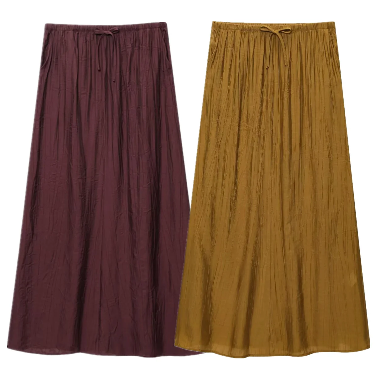 Jenny&Dave Autumn Women's Flada Minimalist Pure-color Pleated Texture Skirt French Lazy Straight Skirt Midi Skirts Women
Jenny&Dave Autumn Women's Flada Minimalist Pure-color Pleated Texture Skirt French Lazy Straight Skirt Midi Skirts Women