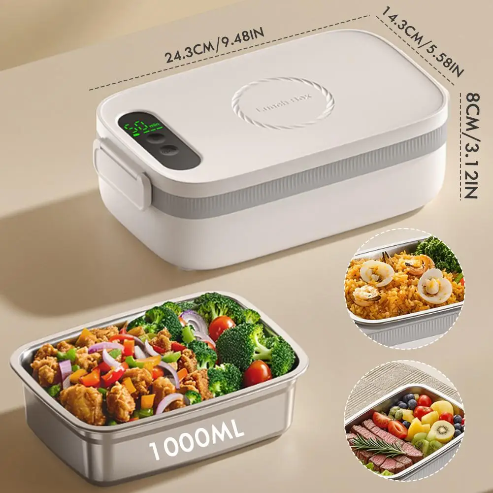 Portable Self-heating Electric Lunch Box Rechargeable Boxes Electric 14000mAh Capacity Boxes Lunch Lunch Large Insulation E6E3
Portable Self-heating Electric Lunch Box Rechargeable Boxes Electric 14000mAh Capacity Boxes Lunch Lunch Large Insulation E6E3