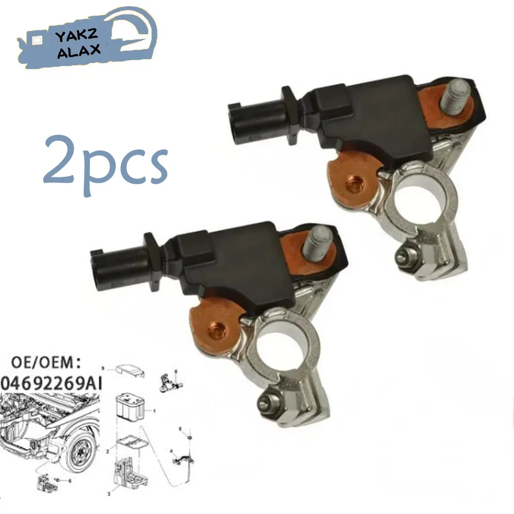 2Pcs 04692269AI for Jeep Dodge Chrysler Ram Civic 2011-2019 Battery Sensor 53322241 K04692269AH K04692269AG Battery Plug Head
2Pcs 04692269AI for Jeep Dodge Chrysler Ram Civic 2011-2019 Battery Sensor 53322241 K04692269AH K04692269AG Battery Plug Head