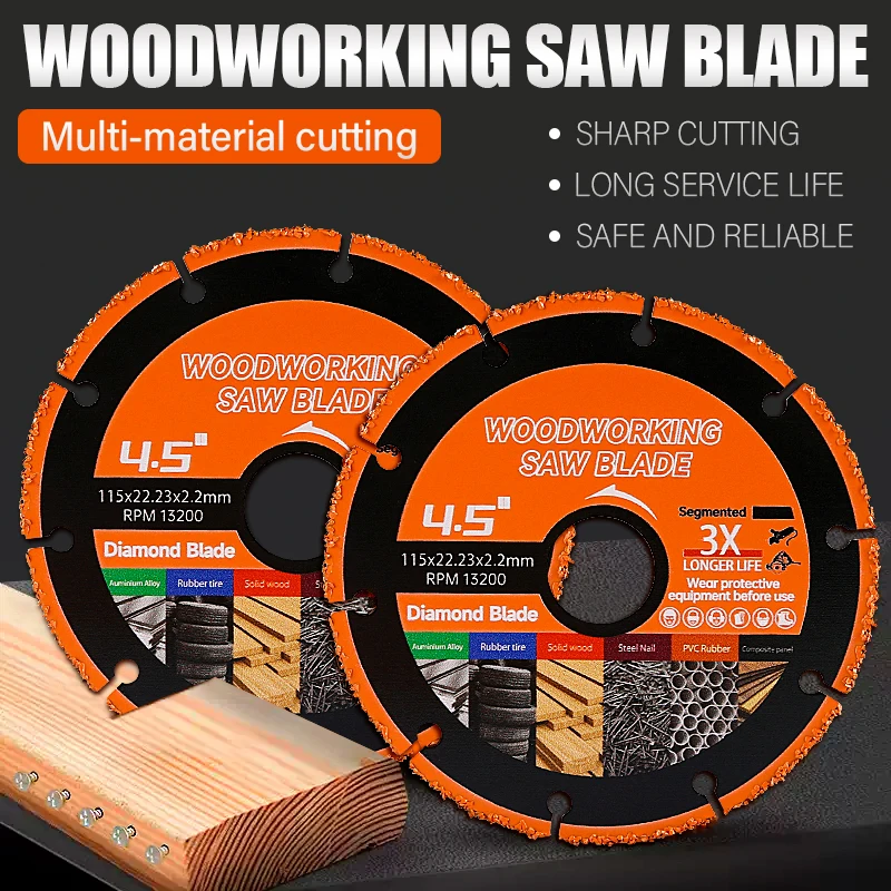 LOZLIN 4.5Inch 115mm Carbide Circular Saw Blade Multitool Wood Cutting Disc Sharp Wood Cutter Wheel for Angle Grinder Cutting Plywood MDF Hardwood PVC Plastic DIY Carpenter Woodworking Tools
LOZLIN 4.5Inch 115mm Carbide Circular Saw Blade Multitool Wood Cutting Disc Sharp Wood Cutter Wheel for Angle Grinder Cutting Plywood MDF Hardwood PVC Plastic DIY Carpenter Woodworking Tools