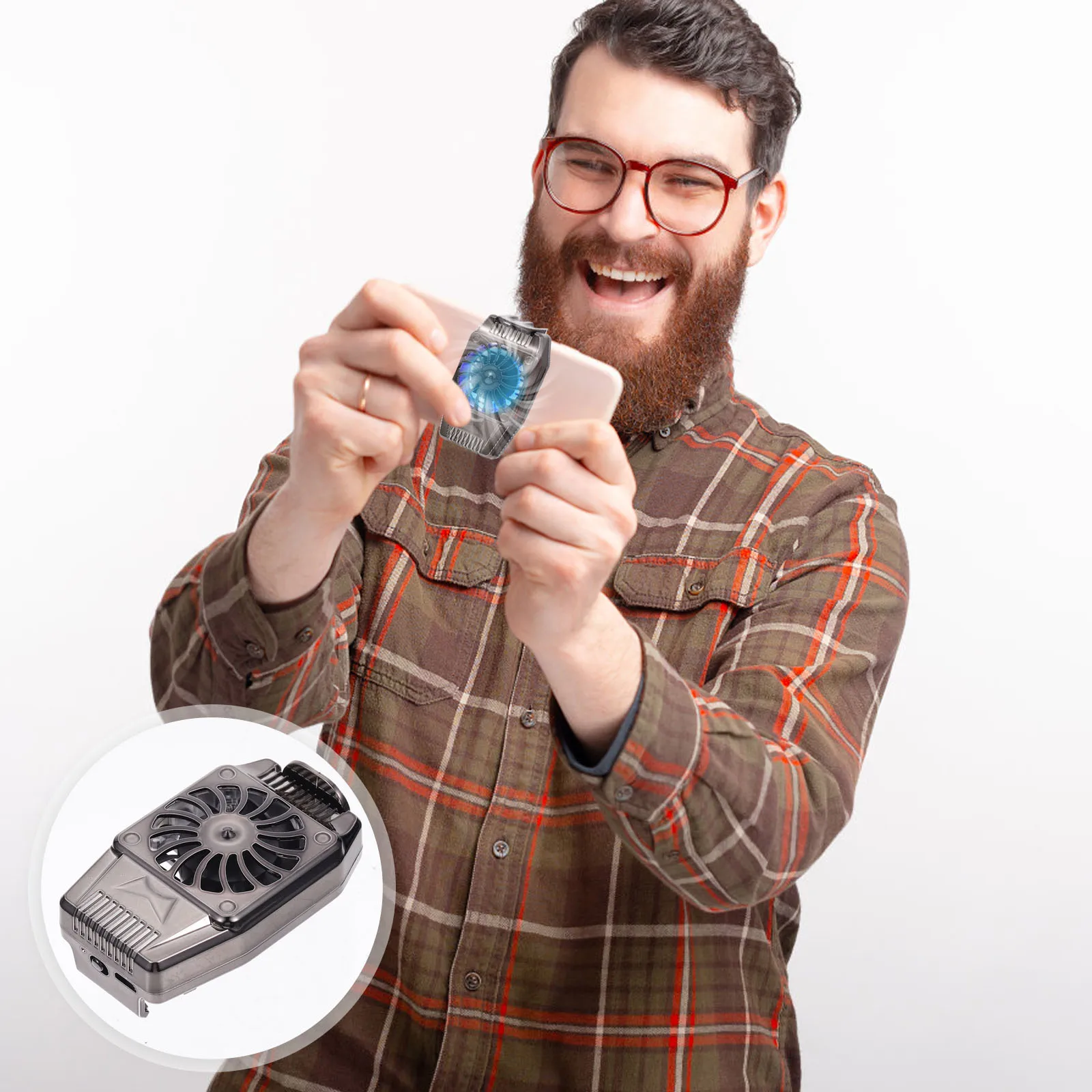 Portable Phone High-speed Fan 4-6.7 Inches ABS Durable Cooling Radiator Gaming Cellphone USB Durable Phone Cooling Device Gadget
Portable Phone High-speed Fan 4-6.7 Inches ABS Durable Cooling Radiator Gaming Cellphone USB Durable Phone Cooling Device Gadget