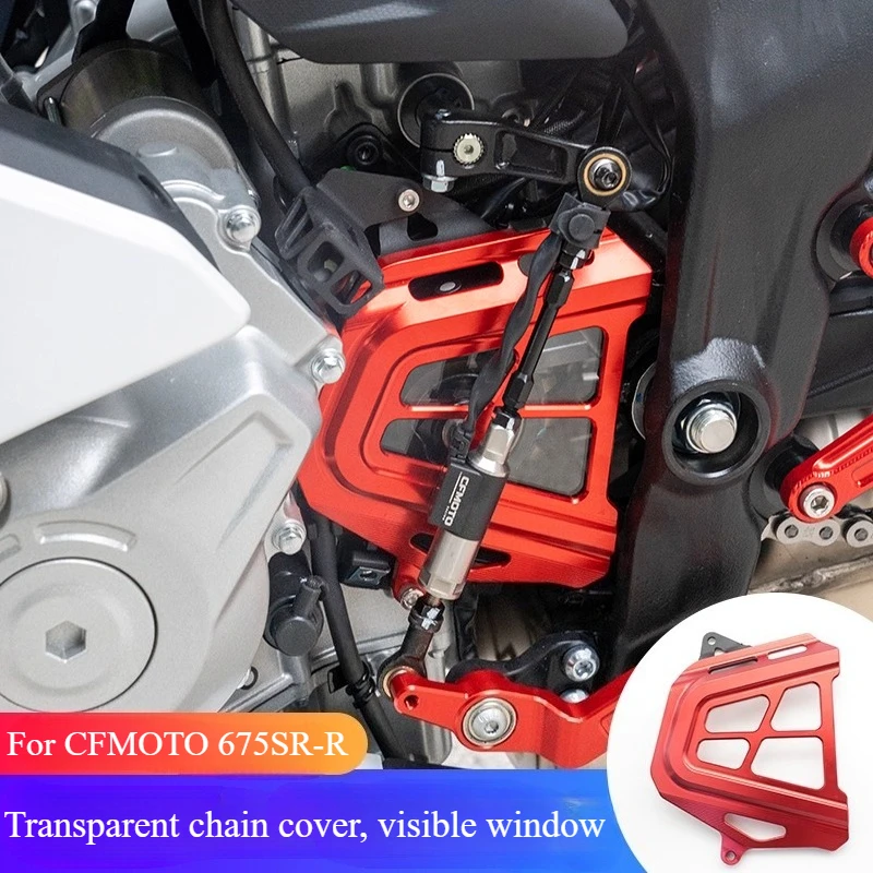 For CFMOTO 675SR 675NK Tuning Parts Clear Chain Cover 675SR-R Accessory Trim CoverDecorative Chain Covers Motorcycle Accessories
For CFMOTO 675SR 675NK Tuning Parts Clear Chain Cover 675SR-R Accessory Trim CoverDecorative Chain Covers Motorcycle Accessories