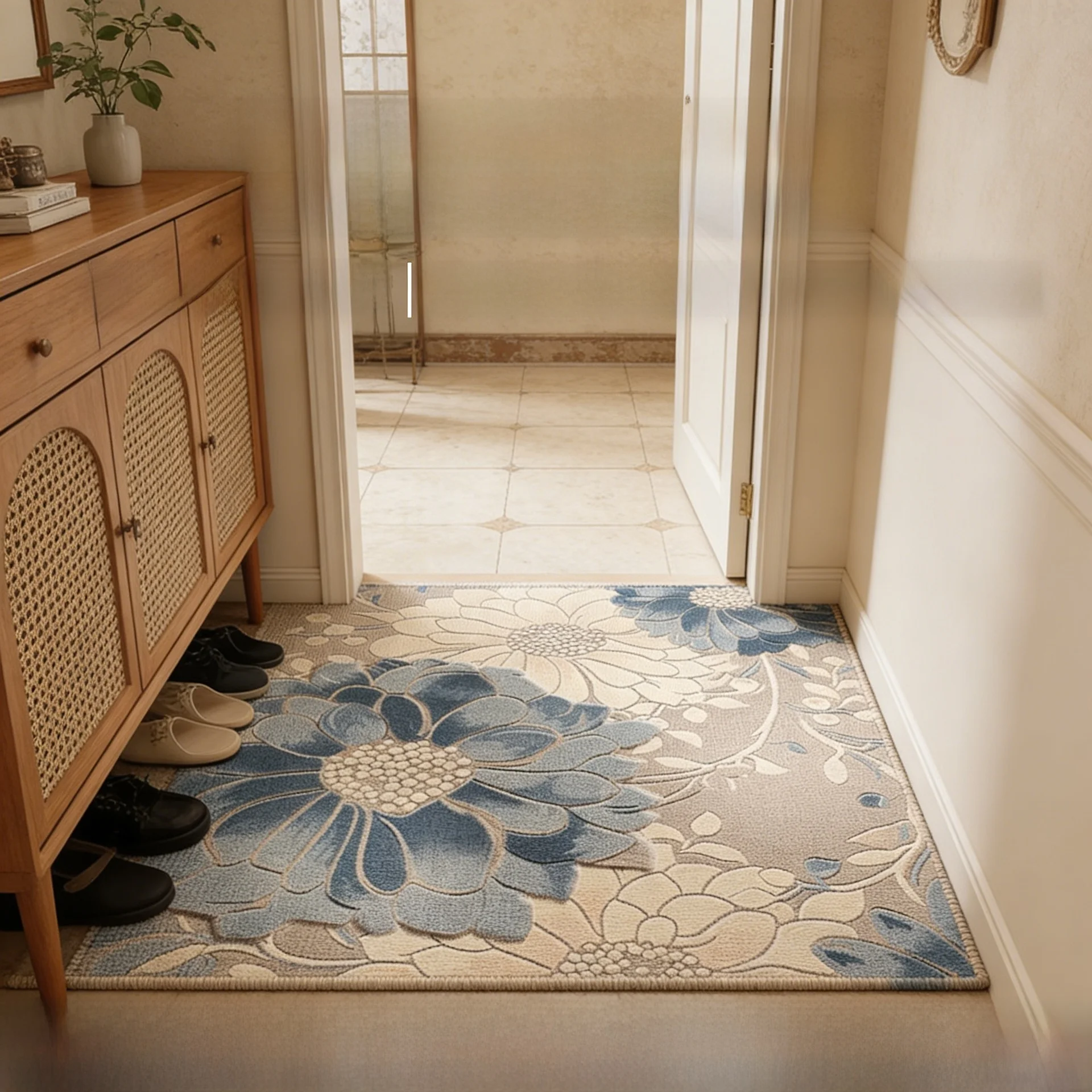Floral Entrance Door Mat Home Use Floor Mat Large Door Mat Entrance Hall Carpet Square Shape EVA Surface Material
Floral Entrance Door Mat Home Use Floor Mat Large Door Mat Entrance Hall Carpet Square Shape EVA Surface Material