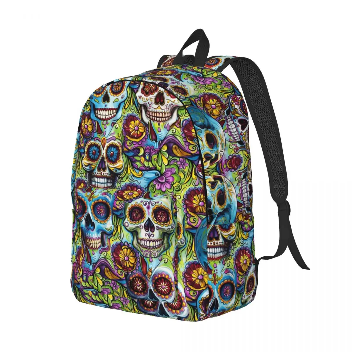 Mardi Gras Sugar Skulls Version 2 Backpack Daypack Large Capacity Kids BookBag School Bag Shoulder Bags for Men Women
Mardi Gras Sugar Skulls Version 2 Backpack Daypack Large Capacity Kids BookBag School Bag Shoulder Bags for Men Women