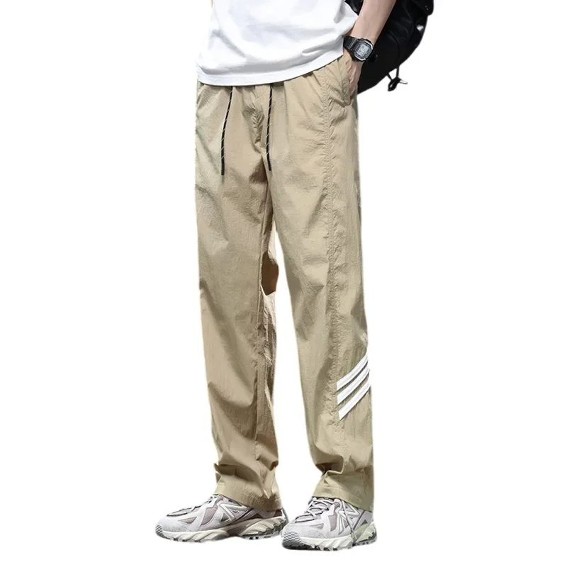 New Arrival Men Trousers Spring Nylon Casual Straight Tube Male Pants Thin Material Youth Student Mens Y2k Clothes
New Arrival Men Trousers Spring Nylon Casual Straight Tube Male Pants Thin Material Youth Student Mens Y2k Clothes