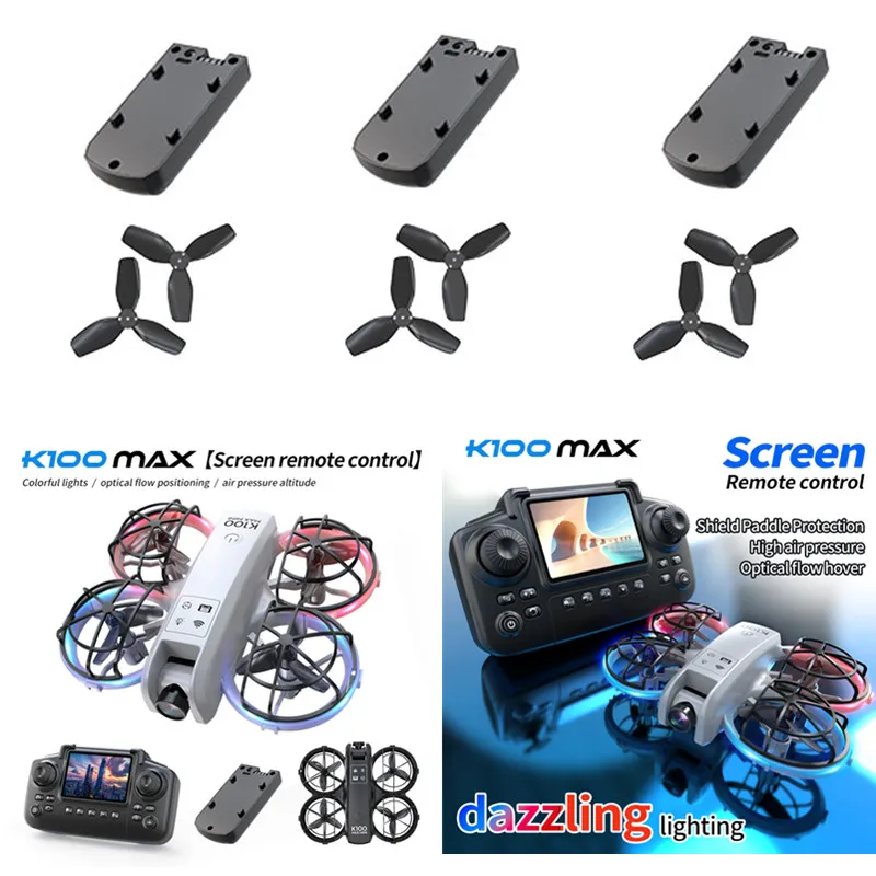 K100 MAX Drone Blades 3.7V 350MAH Battery For K100MAX Drone Screen Drone Battery Blades K100 MAX Dron Battery Parts accessory
K100 MAX Drone Blades 3.7V 350MAH Battery For K100MAX Drone Screen Drone Battery Blades K100 MAX Dron Battery Parts accessory