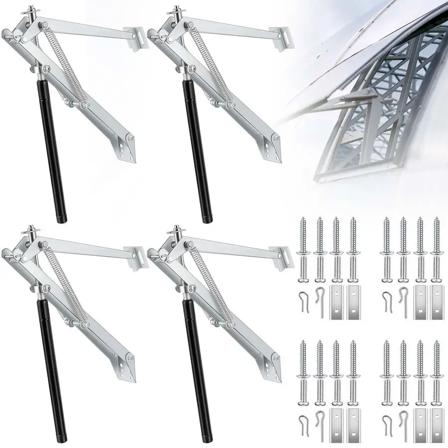 4 Pcs Dual Spring Automatic Roof Vent Opener Greenhouse Accessories Solar Greenhouse Heater Sensitive Ventilation Kit Automatic
4 Pcs Dual Spring Automatic Roof Vent Opener Greenhouse Accessories Solar Greenhouse Heater Sensitive Ventilation Kit Automatic