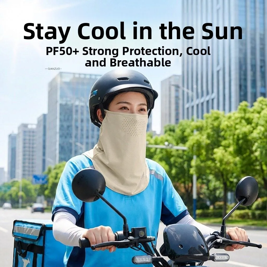 Ice Silk Full Face Sun Protection Neck Protector for Women Summer Cycling Driving Breathable Protective Mask Integrated Design
Ice Silk Full Face Sun Protection Neck Protector for Women Summer Cycling Driving Breathable Protective Mask Integrated Design