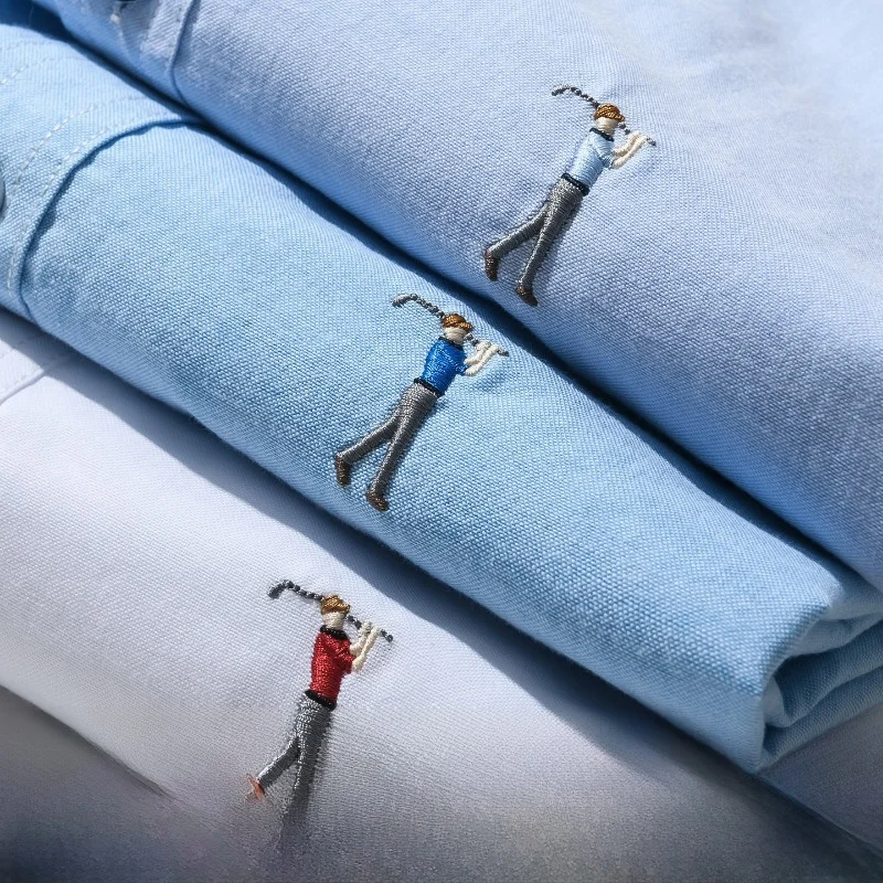Golf Series Oxford Cloth Short Sleeve Shirt Men's Casual Style Embroidery Breathable Comfortable Summer Business Shirt
Golf Series Oxford Cloth Short Sleeve Shirt Men's Casual Style Embroidery Breathable Comfortable Summer Business Shirt