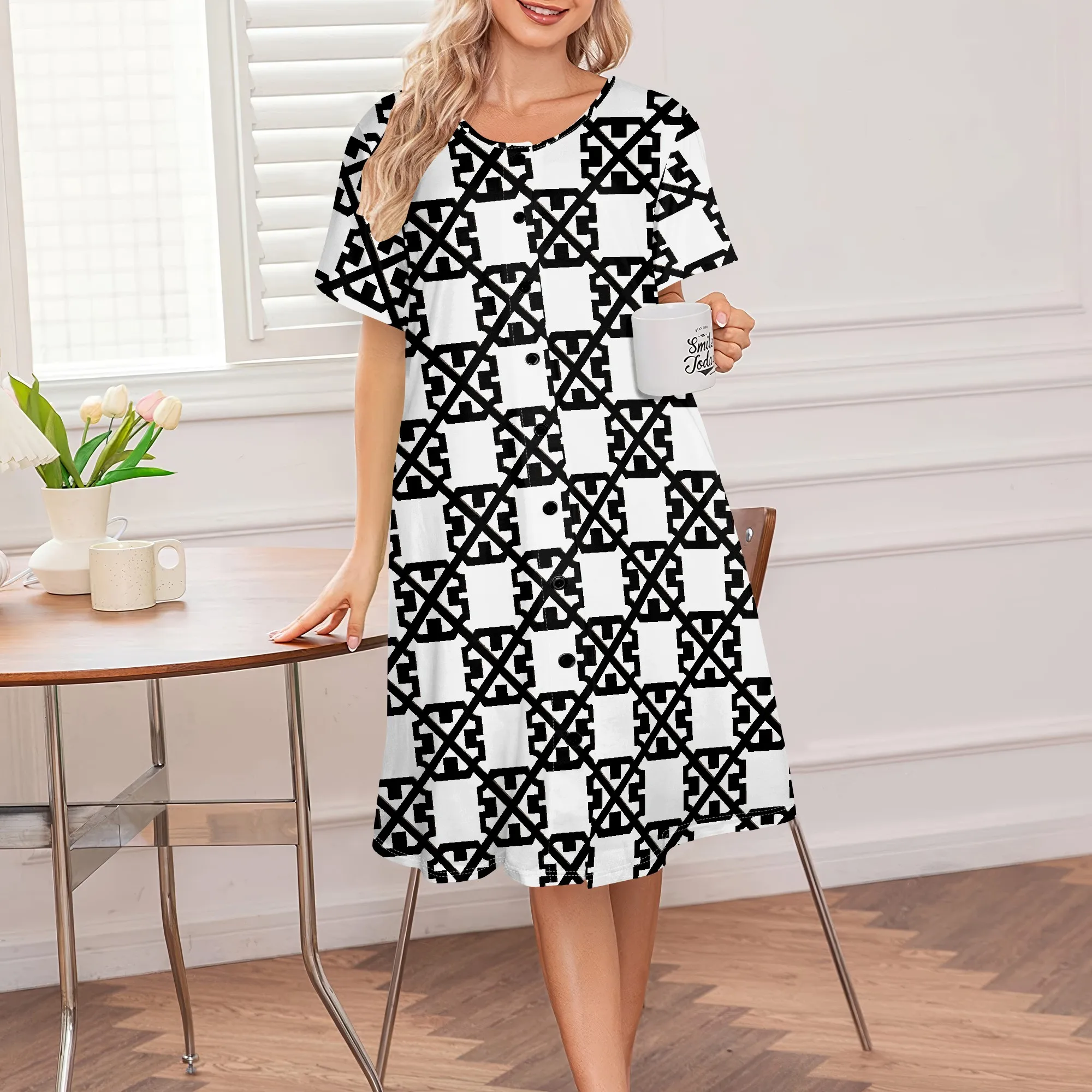 Afrocentric Geometric Print Plus Size Dress Women's Button-Down Casual Summer Dress S-3XL Cultural Daywear or Festival Outfit
Afrocentric Geometric Print Plus Size Dress Women's Button-Down Casual Summer Dress S-3XL Cultural Daywear or Festival Outfit