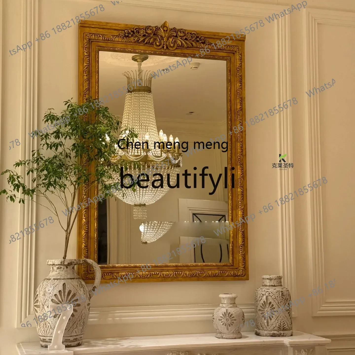 French retro fireplace mirror European carved makeup mirror background wall wall hanging home decorative mirror2936
French retro fireplace mirror European carved makeup mirror background wall wall hanging home decorative mirror2936