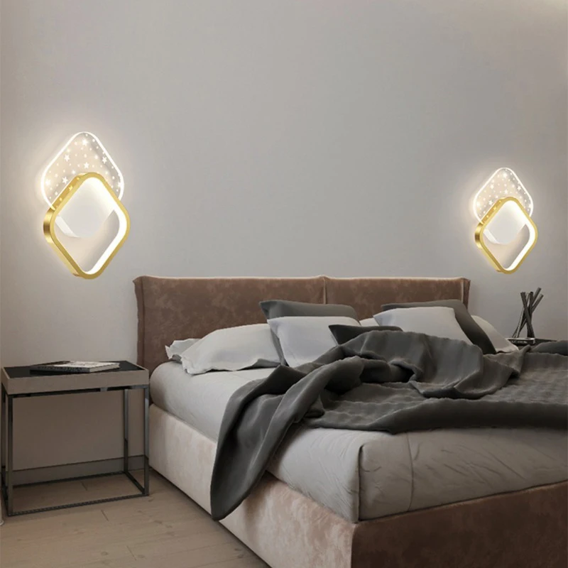 Modern minimalist LED wall lamp Nordic light luxury bedroom bedside living room background wall decoration wall hanging lamps
Modern minimalist LED wall lamp Nordic light luxury bedroom bedside living room background wall decoration wall hanging lamps