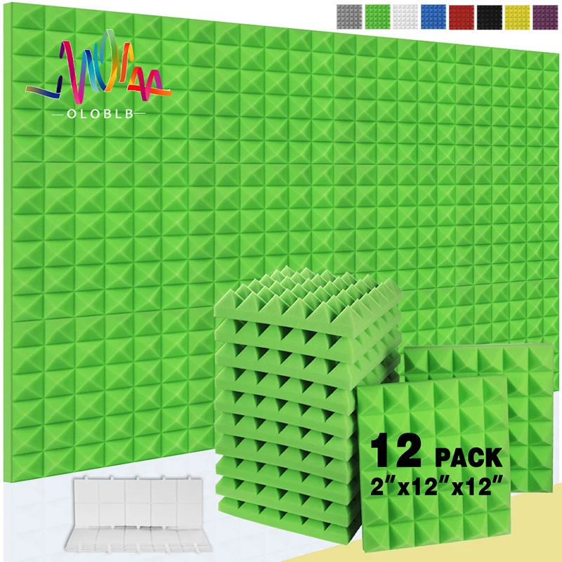 Soundproofing Foam Panels 12 Pcs Sound Treatment For Music Studio Wall Soundproof Sponge Pad Pyramid Acustic Home Decoration
Soundproofing Foam Panels 12 Pcs Sound Treatment For Music Studio Wall Soundproof Sponge Pad Pyramid Acustic Home Decoration