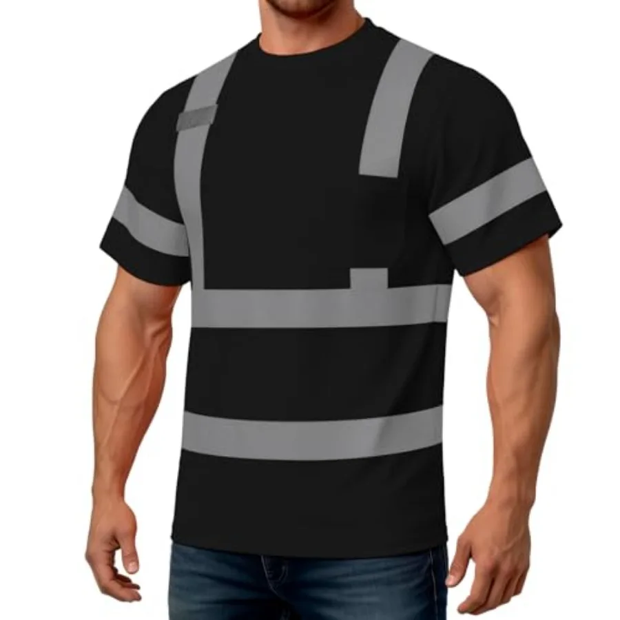 Hi Vis Shirts for Men and Women, Short Sleeve Class 3 High Visibility Safety Shirts with Reflective Strips, X- 1pc
Hi Vis Shirts for Men and Women, Short Sleeve Class 3 High Visibility Safety Shirts with Reflective Strips, X- 1pc