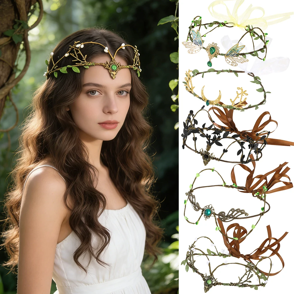 Пластиковая повязка на голову AWAYTR Elf Garland с цветочными венками и короной, свадебные аксессуары для волос, головной убор для вечеринок, на День святого Валентина
Пластиковая повязка на голову AWAYTR Elf Garland с цветочными венками и короной, свадебные аксессуары для волос, головной убор для вечеринок, на День святого Валентина