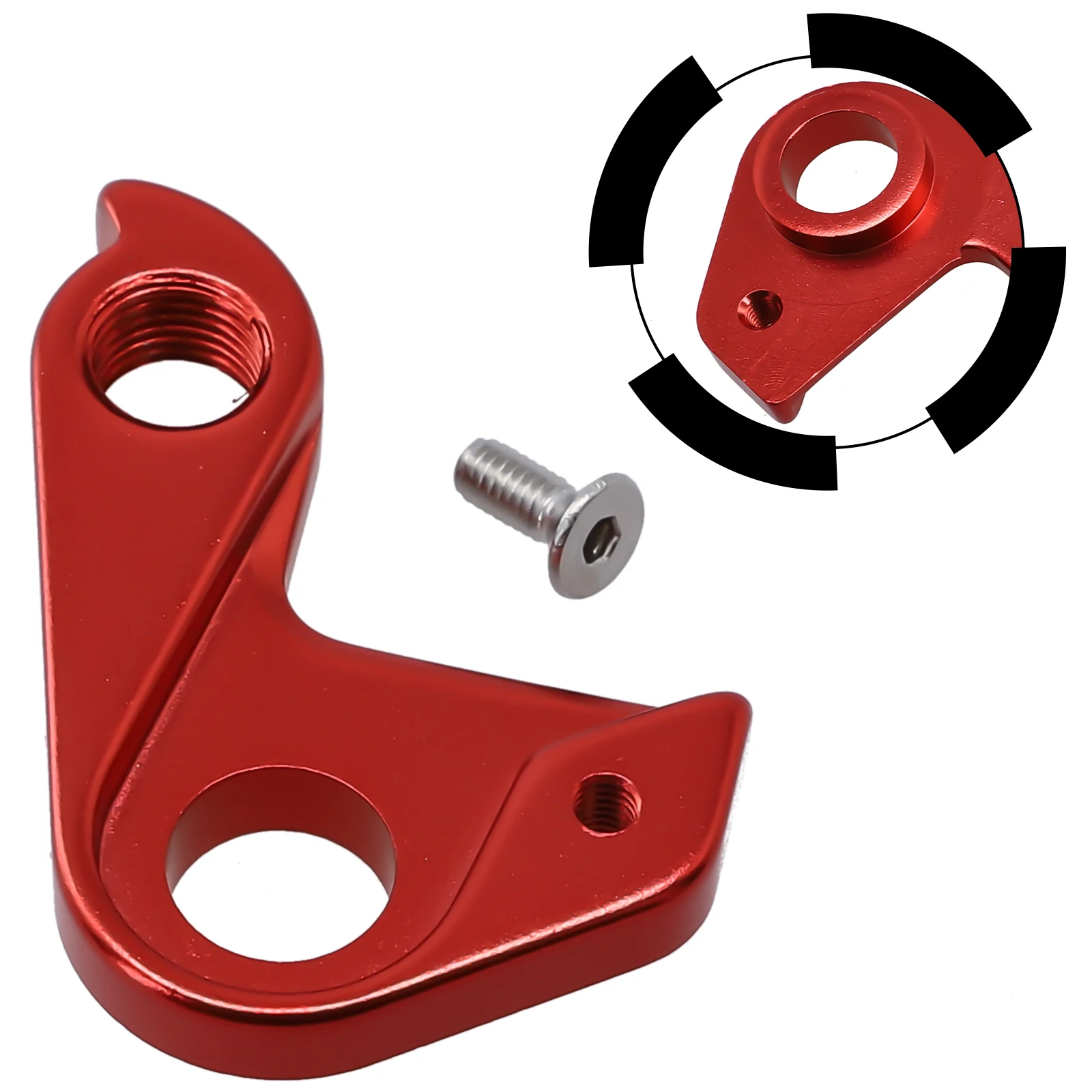 Brand New Easy To Use Bicycle Tail Hook Aluminum Alloy Red Aluminum Material Bicycle Derailleur Bicycle Tail Hook
Brand New Easy To Use Bicycle Tail Hook Aluminum Alloy Red Aluminum Material Bicycle Derailleur Bicycle Tail Hook