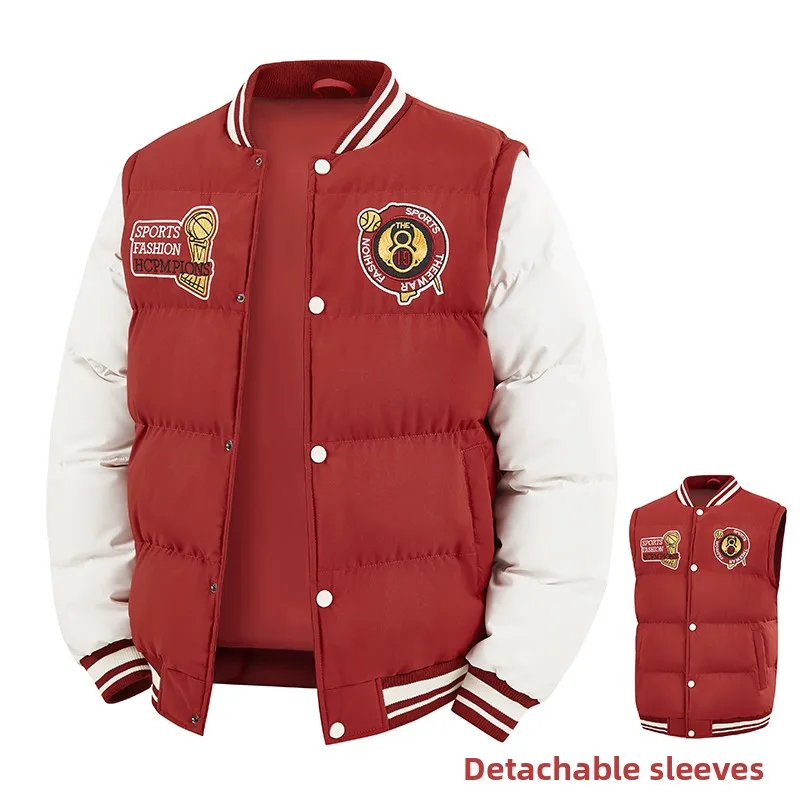 Red Winter Jaet Men's Cotton Coat 2025 New Sle Removable Sve Embroidered Trendy Youth Polyester Fiber Warm Thiened Z...
Red Winter Jaet Men's Cotton Coat 2025 New Sle Removable Sve Embroidered Trendy Youth Polyester Fiber Warm Thiened Z...