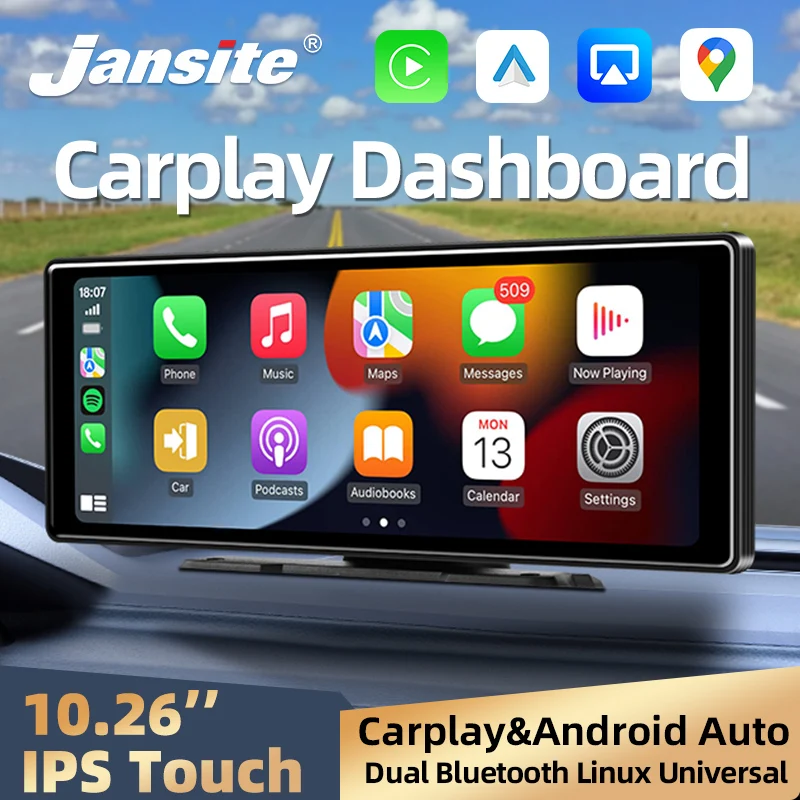 Jansite 10.26" inch Car Mirror Radio Multimedia Video Player Universal Wireless Carplay Android Auto Screen With Bluetooth AUX
Jansite 10.26" inch Car Mirror Radio Multimedia Video Player Universal Wireless Carplay Android Auto Screen With Bluetooth AUX