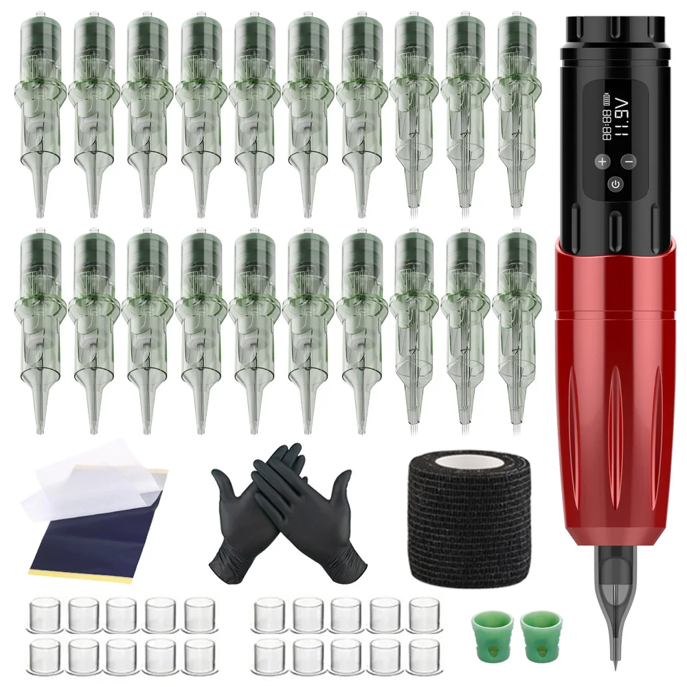 High Quality Tattoo Machine Pen Kit Permanent Makeup Tattoo Machine Kit Wireless Tattoo Power Supply Tattoo Gun Kit
High Quality Tattoo Machine Pen Kit Permanent Makeup Tattoo Machine Kit Wireless Tattoo Power Supply Tattoo Gun Kit