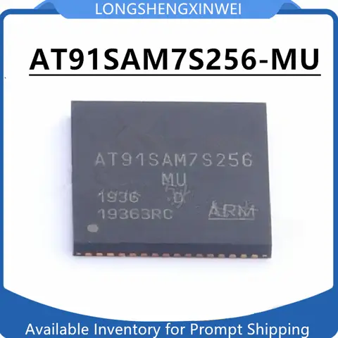 1PCS AT91SAM7S256-MU AT91SAM7S256 SMT QFN64 ใหม่ MCU ไมโครคอนโทรลเลอร์ชิปสต็อก