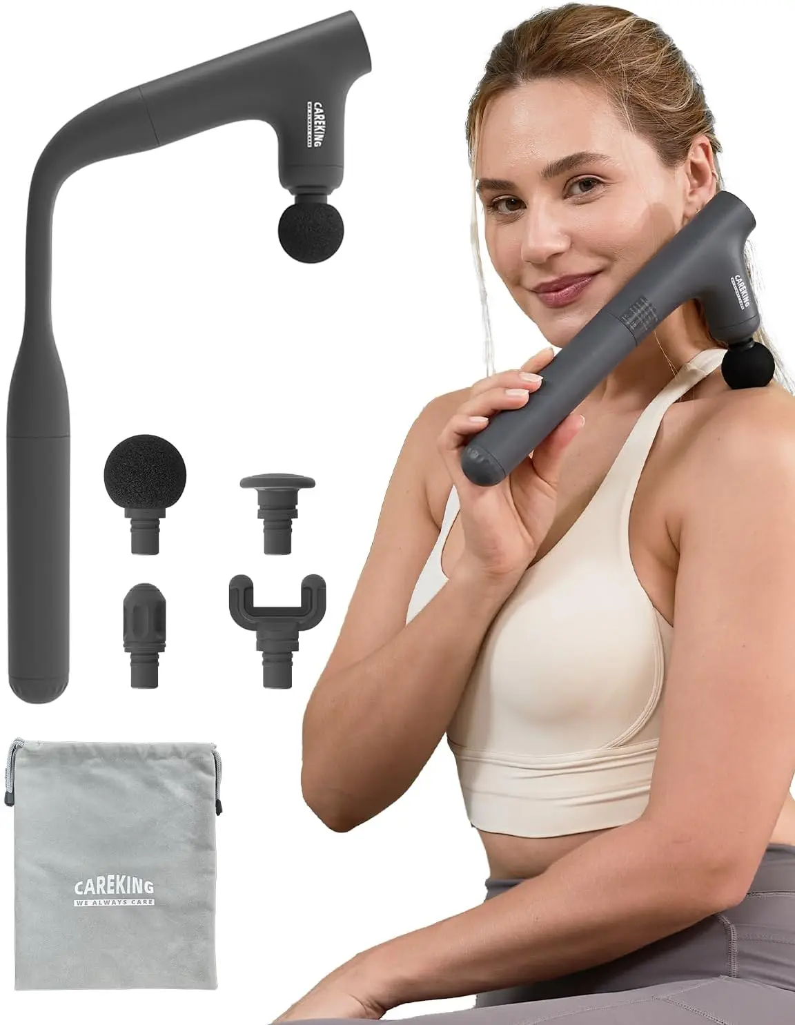 3-in-1 Convertible Massage Gun with Extended Handle for Neck, Shoulder & Back Pain Relief – Deep Tissue Percussion Massager for
3-in-1 Convertible Massage Gun with Extended Handle for Neck, Shoulder & Back Pain Relief – Deep Tissue Percussion Massager for