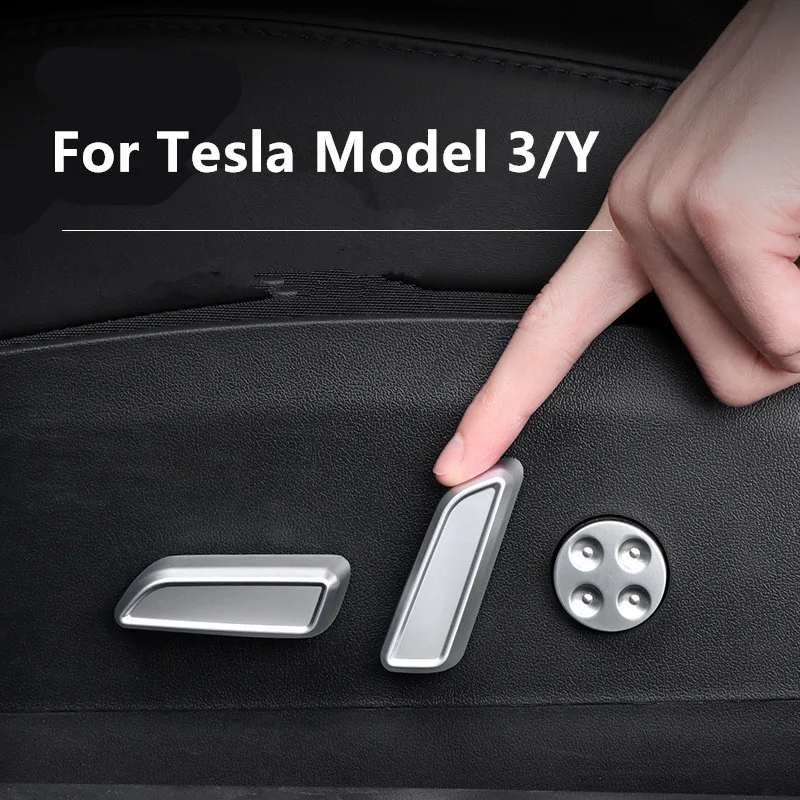 6Pcs Car Seat Adjustment Button Cover Protector Decoration Trim Sticker for Tesla Model 3 Model Y Aluminum alloy metal material
6Pcs Car Seat Adjustment Button Cover Protector Decoration Trim Sticker for Tesla Model 3 Model Y Aluminum alloy metal material