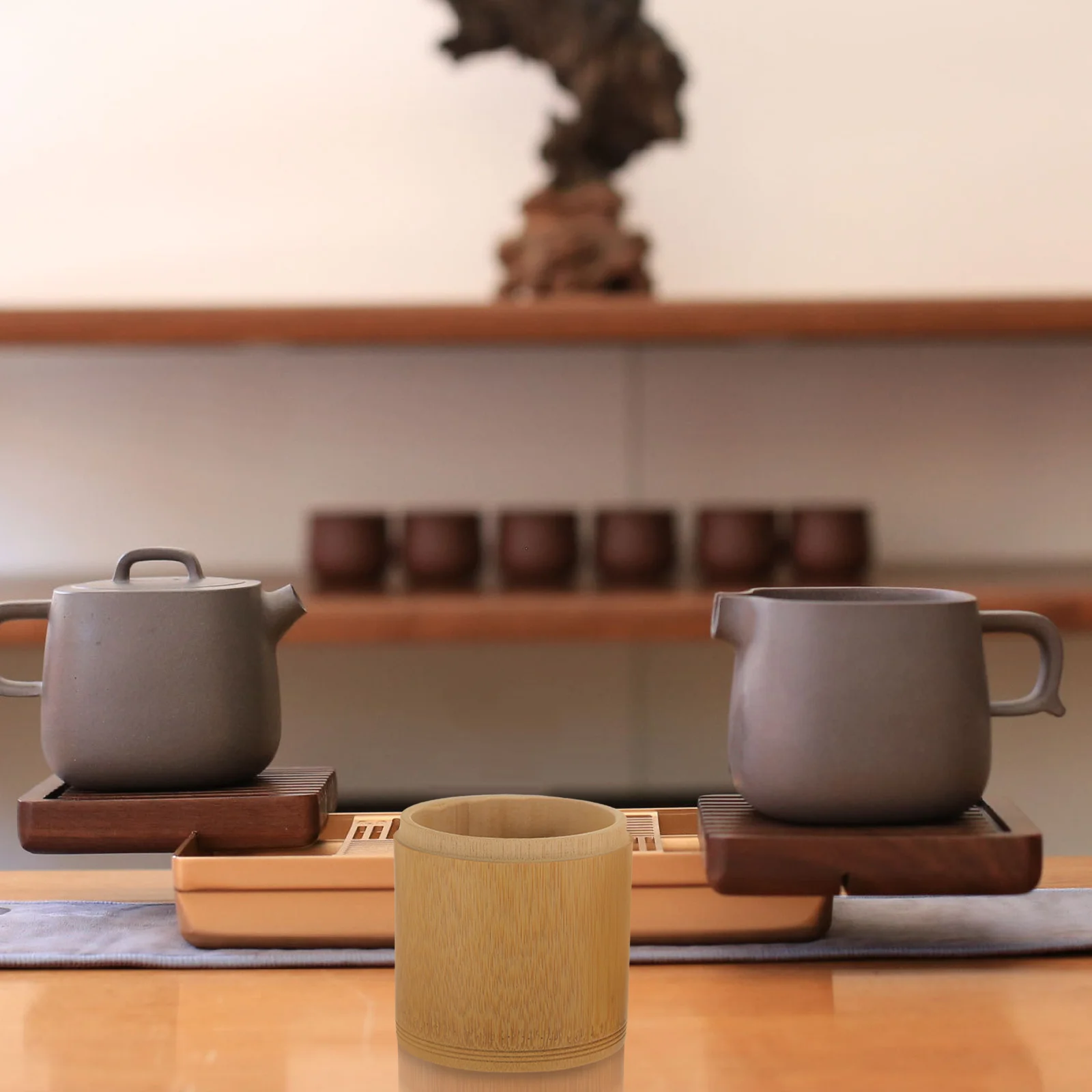 Bamboo Tea Canister Simple Sealed Storage Tank for Loose Tea Coffee Beans Practical Coffee Bean Jar Sealed Jar
Bamboo Tea Canister Simple Sealed Storage Tank for Loose Tea Coffee Beans Practical Coffee Bean Jar Sealed Jar