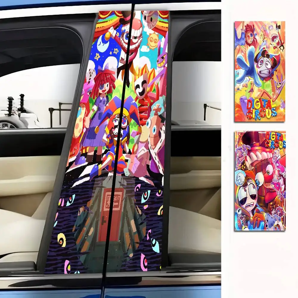 Cartoon The Amazing Digital C-Circus 2pcs Car Sticker Car B-Pillar Sticker Car Door Pillar Waterproof Cover Scratched Decal
Cartoon The Amazing Digital C-Circus 2pcs Car Sticker Car B-Pillar Sticker Car Door Pillar Waterproof Cover Scratched Decal