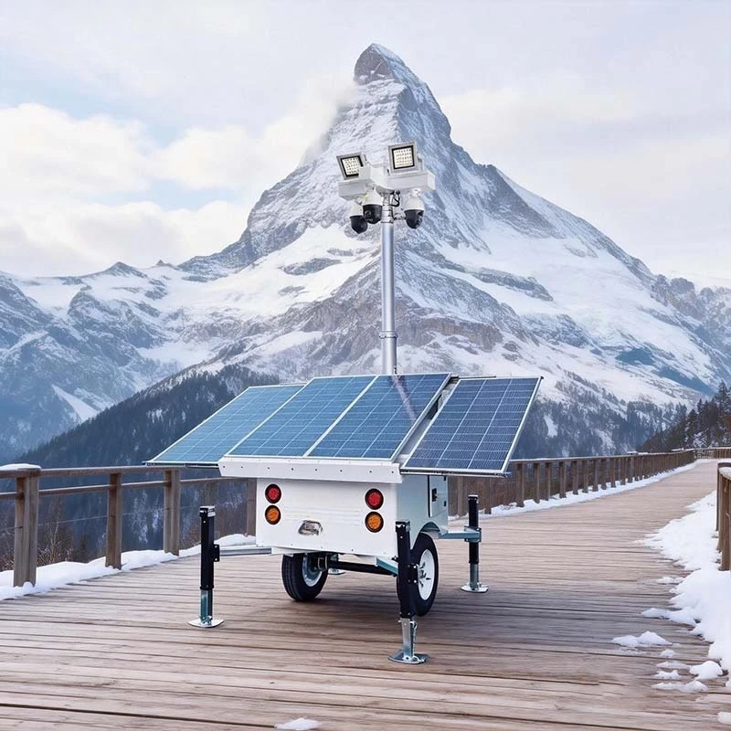 OKAF Mobile Surveillance Trailer,Control System Integration,Convenient for Operators and Real-time Monitoring