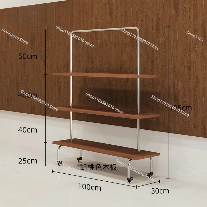 display rack Floor-to-ceiling black multi-layer middle island Stainless steel Women's clothing store shelf
display rack Floor-to-ceiling black multi-layer middle island Stainless steel Women's clothing store shelf