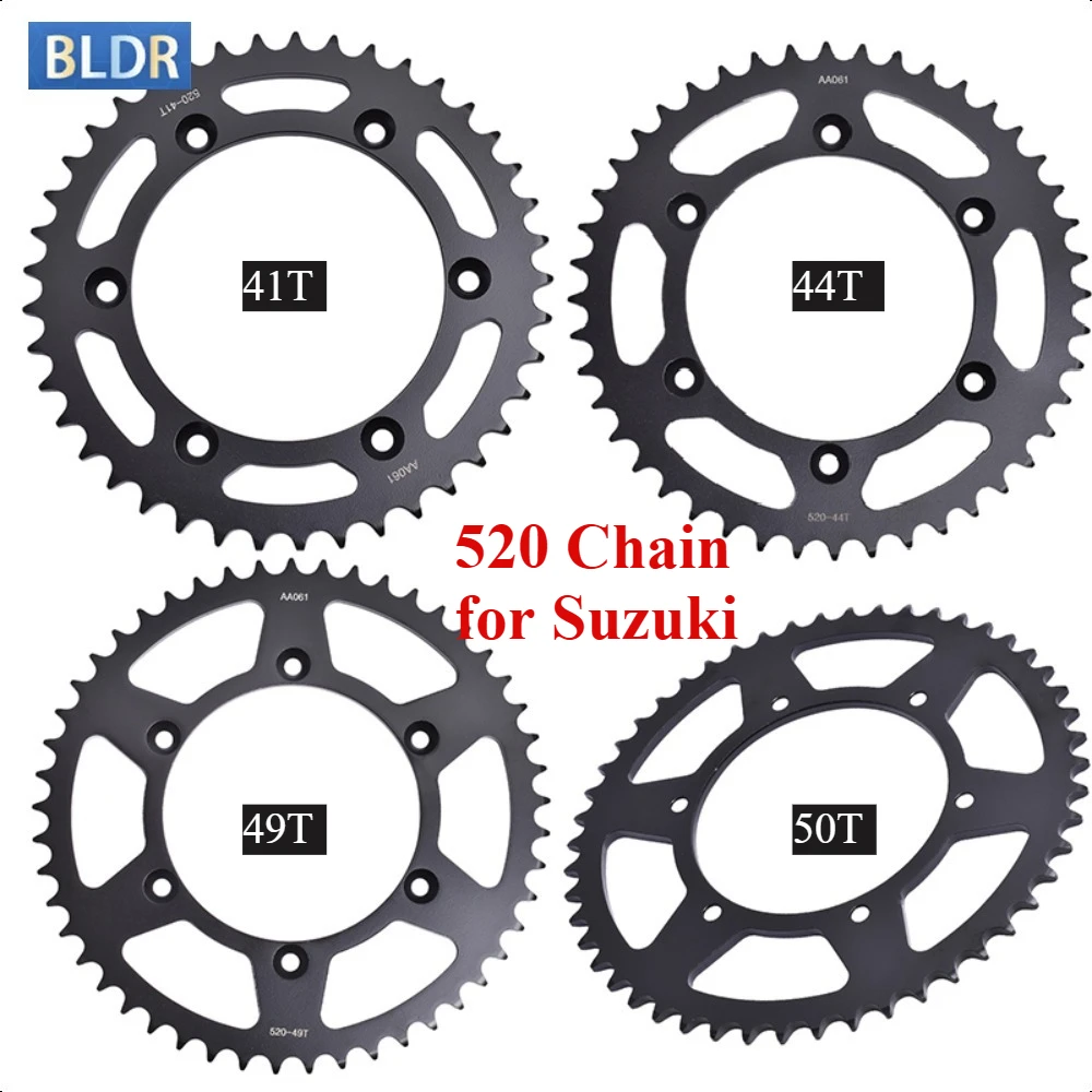 520-41T 44T 49T 50T Rear Sprocket for Suzuki KLX400 DR-Z250 DR350 DR-Z400 RM125 DR250 RM250 RMX250 RMX250 DR350 DR350 RM-Z450
520-41T 44T 49T 50T Rear Sprocket for Suzuki KLX400 DR-Z250 DR350 DR-Z400 RM125 DR250 RM250 RMX250 RMX250 DR350 DR350 RM-Z450