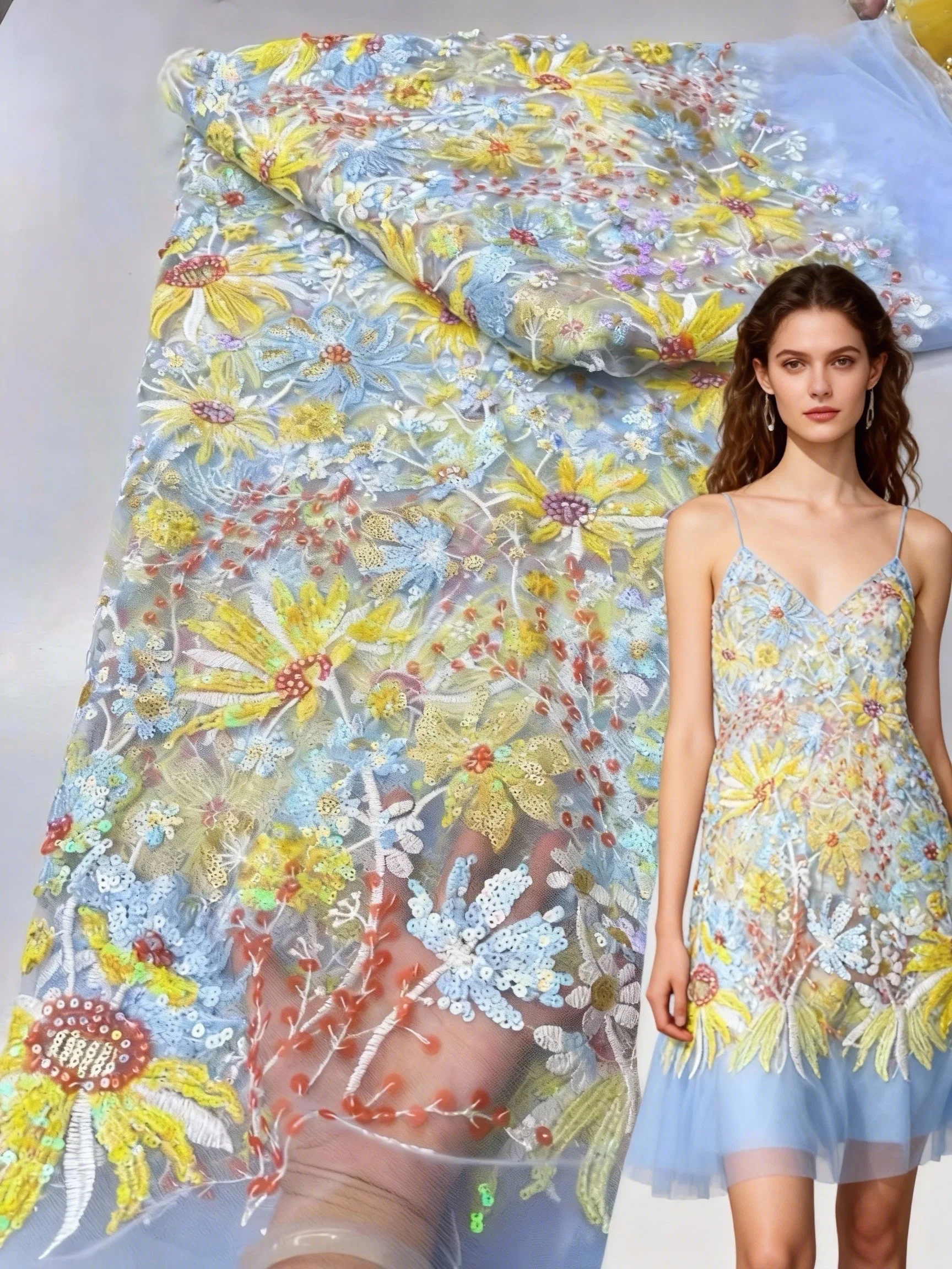 Luxury African Sequins Tulle Lace Fabric 2026 High Quality Sequins Nigerian Wedding Bridal Embroidery French Tulle Party Sewing
Luxury African Sequins Tulle Lace Fabric 2026 High Quality Sequins Nigerian Wedding Bridal Embroidery French Tulle Party Sewing