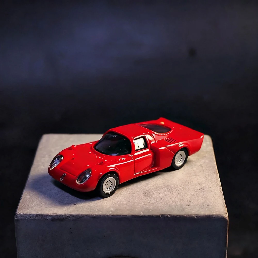 Литая под давлением модель автомобиля в масштабе 1:87, Alfa-Style 33,2, стиль Daytona, высокая имитация, классический гоночный автомобиль, коллекционный дисплей, подарок
Литая под давлением модель автомобиля в масштабе 1:87, Alfa-Style 33,2, стиль Daytona, высокая имитация, классический гоночный автомобиль, коллекционный дисплей, подарок