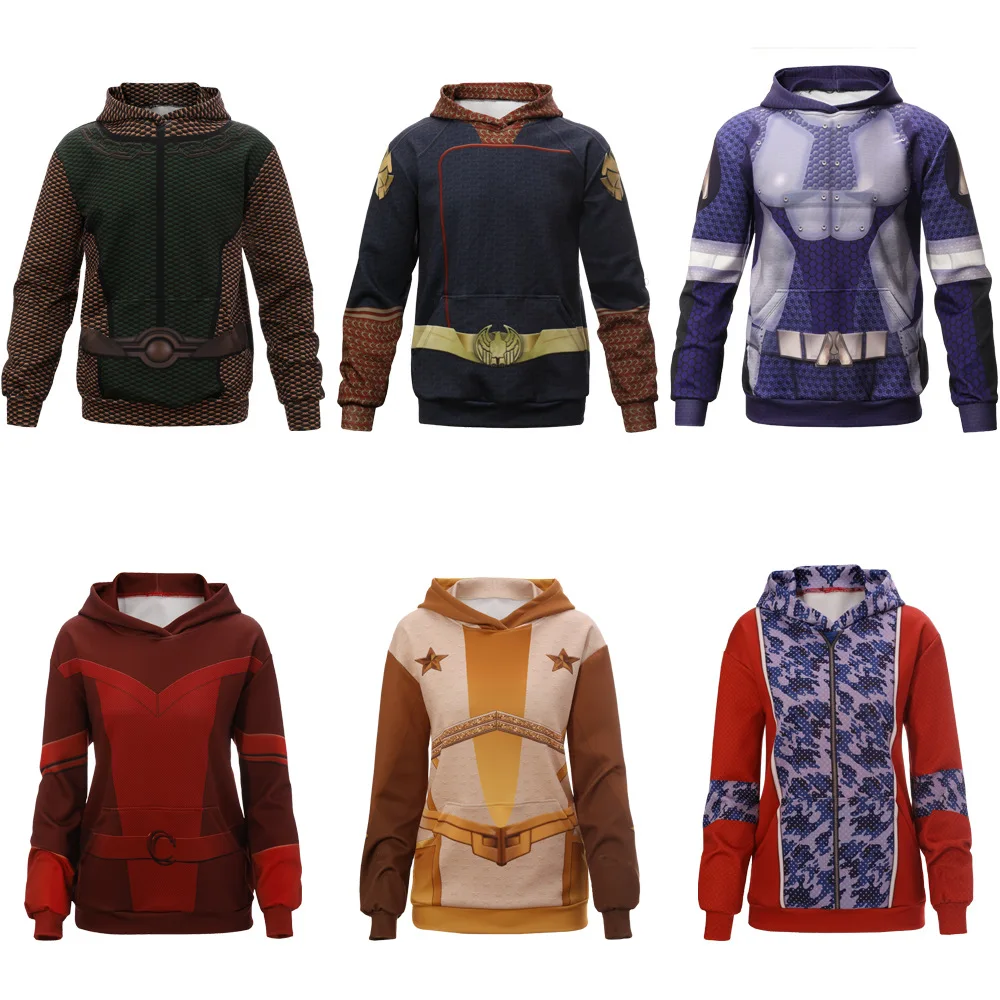 The Boys Cosplay Hoodie, Homelander Deep A-Train Starlight Anime Costume Sweatshirt for Halloween Performance
The Boys Cosplay Hoodie, Homelander Deep A-Train Starlight Anime Costume Sweatshirt for Halloween Performance