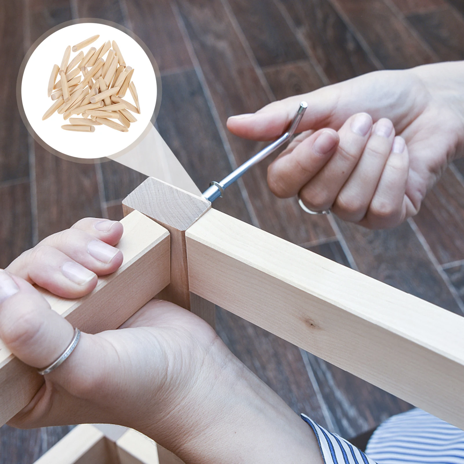 50pcs Punching Locator Accessories Woodworking Hole Diagonal Positioner Carpentry Drilling Plugs Plug Tool Plug Furniture
50pcs Punching Locator Accessories Woodworking Hole Diagonal Positioner Carpentry Drilling Plugs Plug Tool Plug Furniture